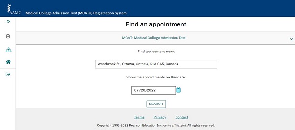 پرداخت هزینه آزمون MCAT 16 محل برگزاری و تاریخ آزمون را جستجو کنید.